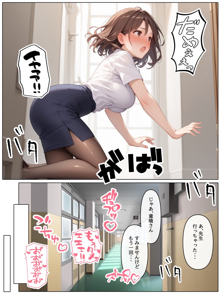 【コミック版】性処理学園〜転勤・処女教師編〜【AOI】 hitomi無料エロ漫画（同人誌）サンプル画像004