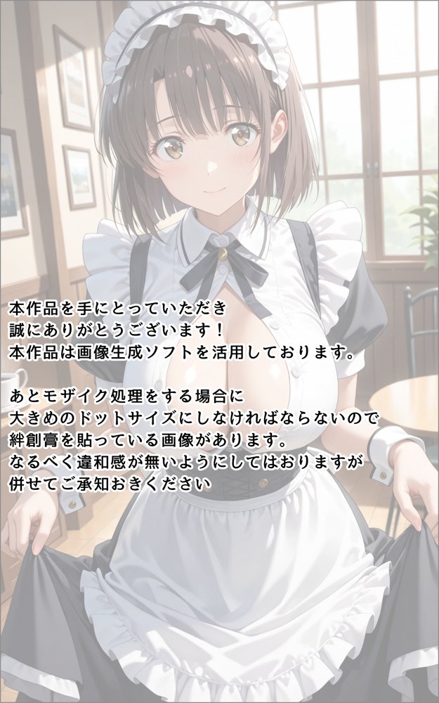 【発情ヒロイン】冴えない彼女〇育てかた  加〇恵  メイド編【画像生成マン】