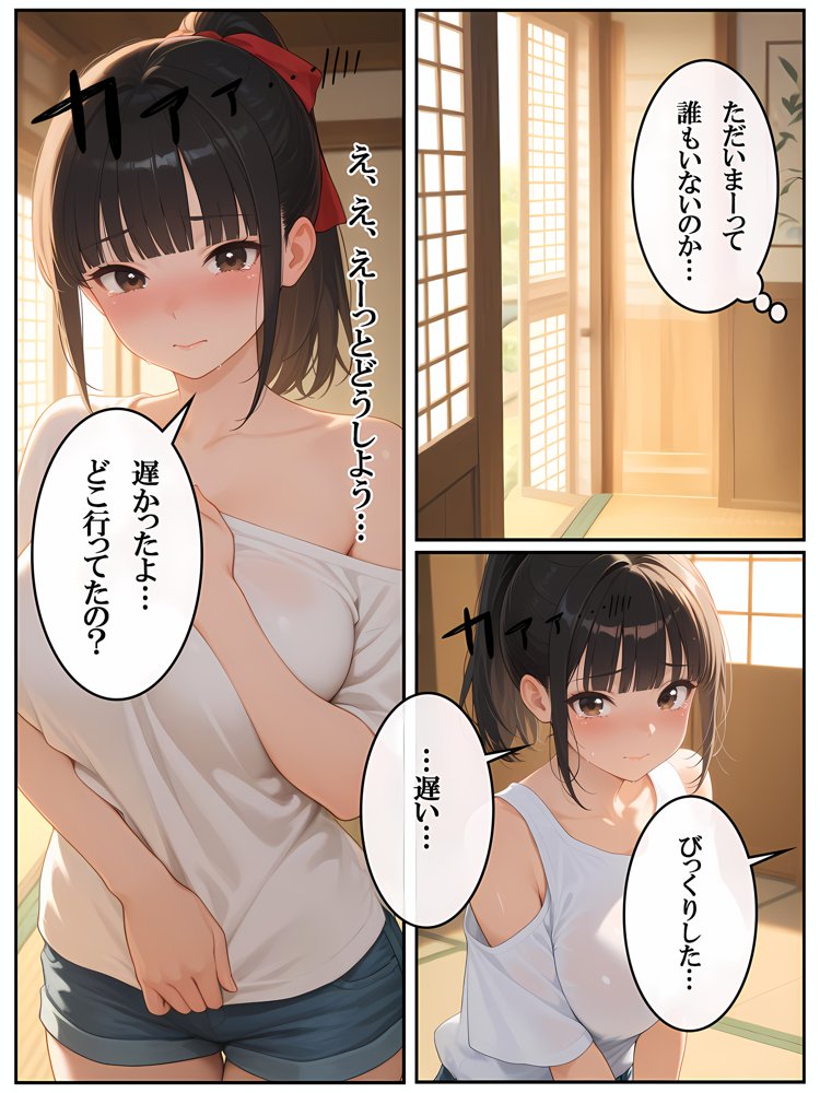 田舎のえっちがすごい…！お兄ちゃんは幼馴染に中出ししたので、お仕置きです…！【ぱにっく天国】 無料エロ漫画（同人誌）サンプル画像025
