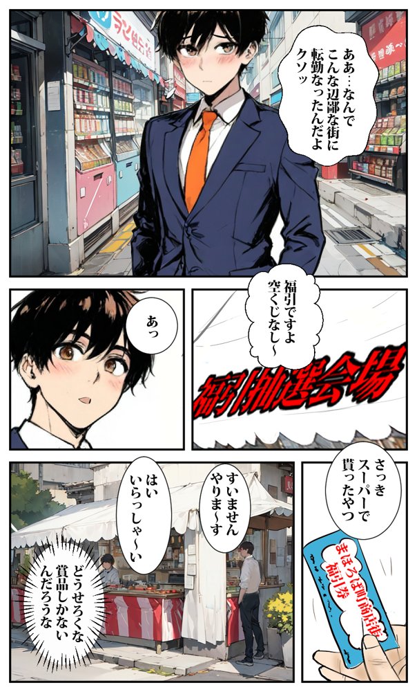 商店街の福引き引いたら人妻が当たった【東京漫画研究所】 無料エロ漫画（同人誌）サンプル画像003
