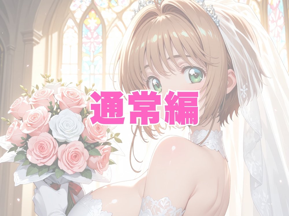 【雌イキヒロイン】 カード●ャプターさくら 純白ドレスの花嫁陵●〜カード使いの少女とおじさんの背徳の儀〜【画像生成マン】 hitomi無料エロ漫画（同人誌）サンプル画像003