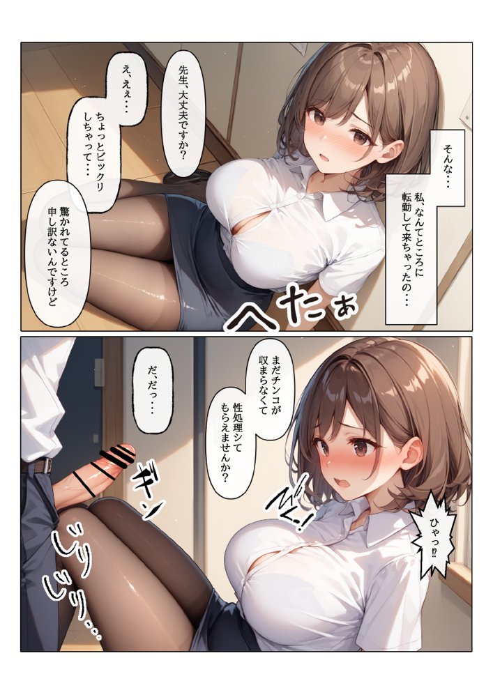 【コミック版】性処理学園〜転勤・処女教師編〜【AOI】 hitomi無料エロ漫画（同人誌）サンプル画像055