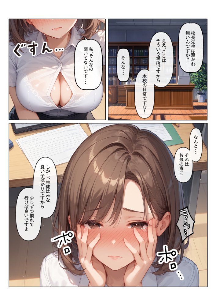 【コミック版】性処理学園〜転勤・処女教師編〜【AOI】 hitomi無料エロ漫画（同人誌）サンプル画像059