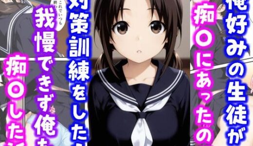 俺好みの生徒が痴〇にあったので対策訓練をしたら我慢できず俺も痴〇した話【種付け彦】