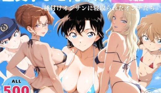 全員孕ませ俺の嫁  名探偵●ナン〜 水着編 〜 種付けオジサンに寝取られたオンナたち【ビーチで、できちゃった。】