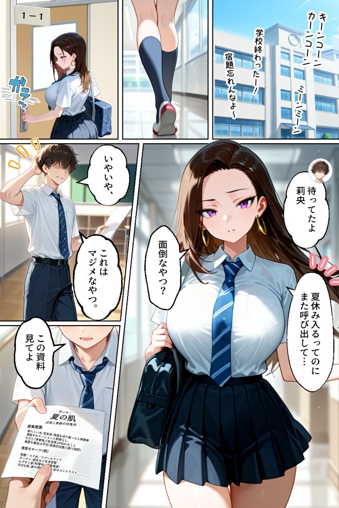強気だけど実はチョロすぎる幼馴染ギャルー夏休み編ー【イチャラブ堂】 エロ同人誌画像 002