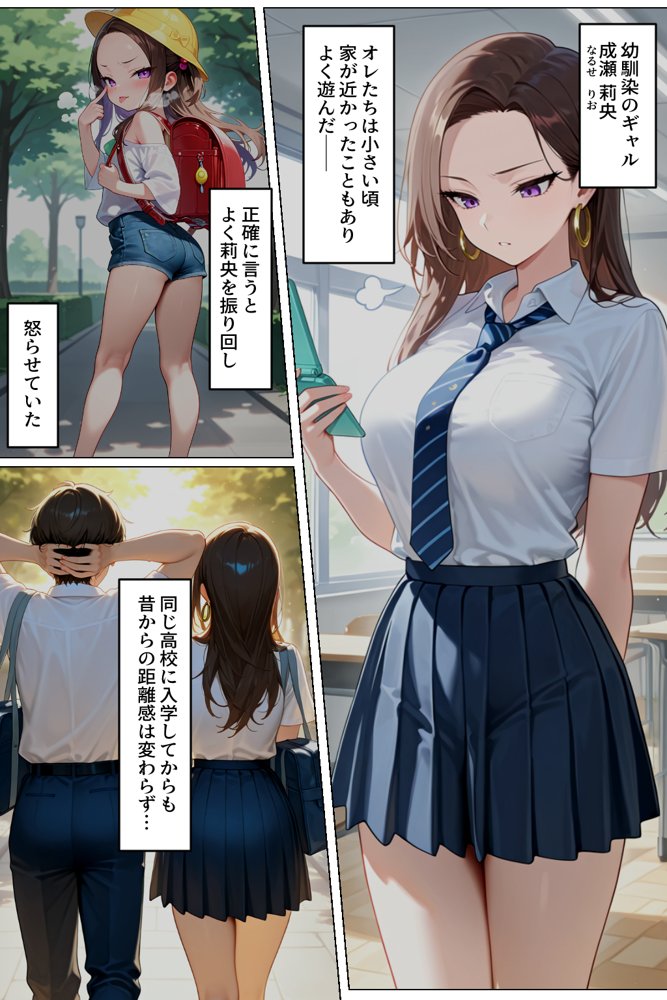 強気だけど実はチョロすぎる幼馴染ギャルー学校編ー【イチャラブ堂】 hitomi無料エロ漫画（同人誌）サンプル画像003