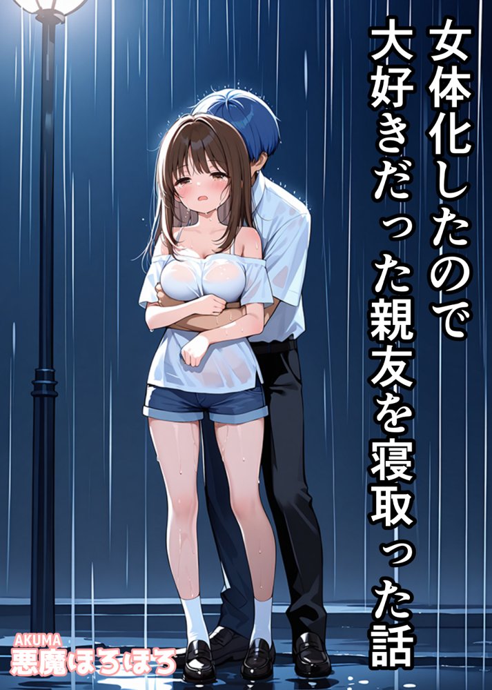 女体化したので大好きだった親友を寝取った話【悪魔ほろほろ】 無料エロ漫画（同人誌）サンプル画像001