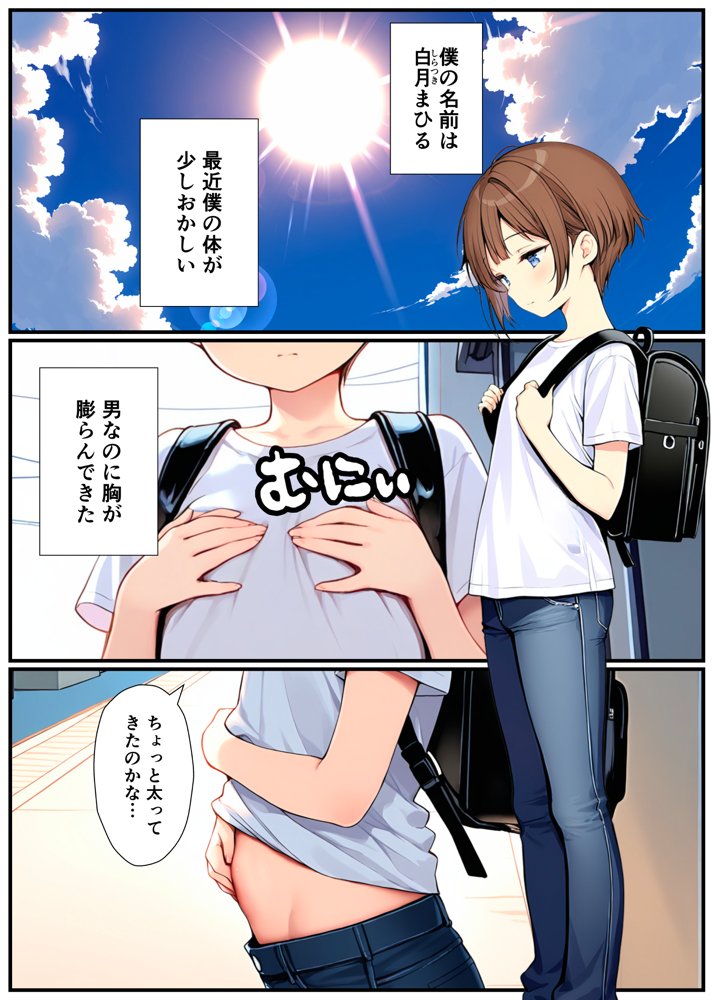 子宮誕生〜女の子になった体でセックスに溺れる学校生活〜【悪魔ほろほろ】 エロ同人誌画像 001