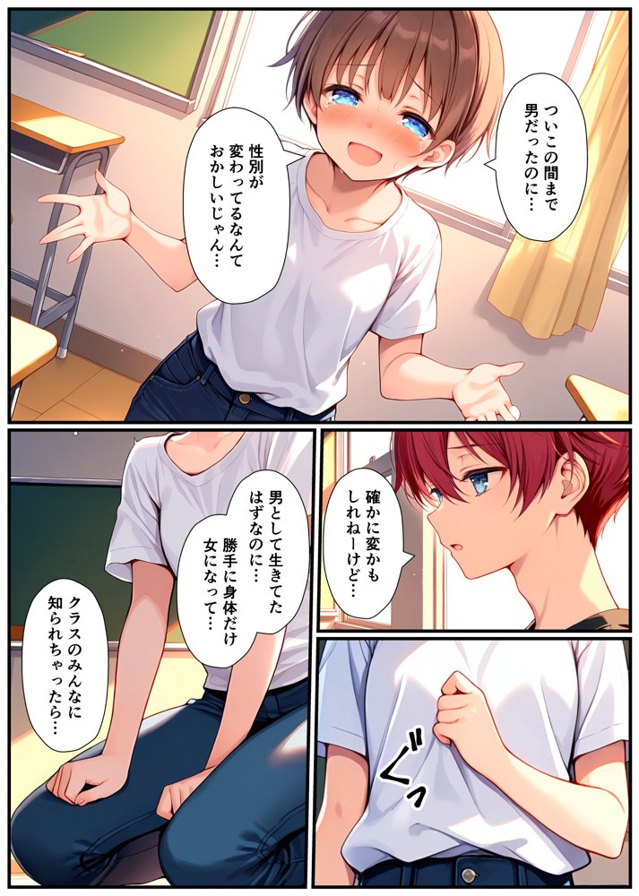 子宮誕生〜女の子になった体でセックスに溺れる学校生活〜【悪魔ほろほろ】 エロ同人誌画像 013