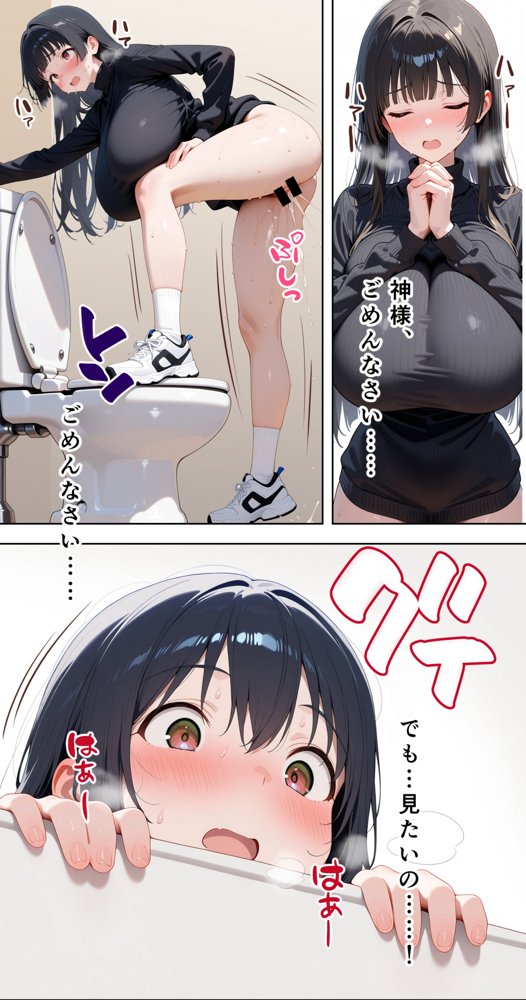 すけべ過ぎてシスターになるの諦めた私…大学の男子便所でオナってたら隣の個室もオナッててててっ…ひぃ思わずのぞいたら目が合って始まる…初恋？【彼女の筆箱】