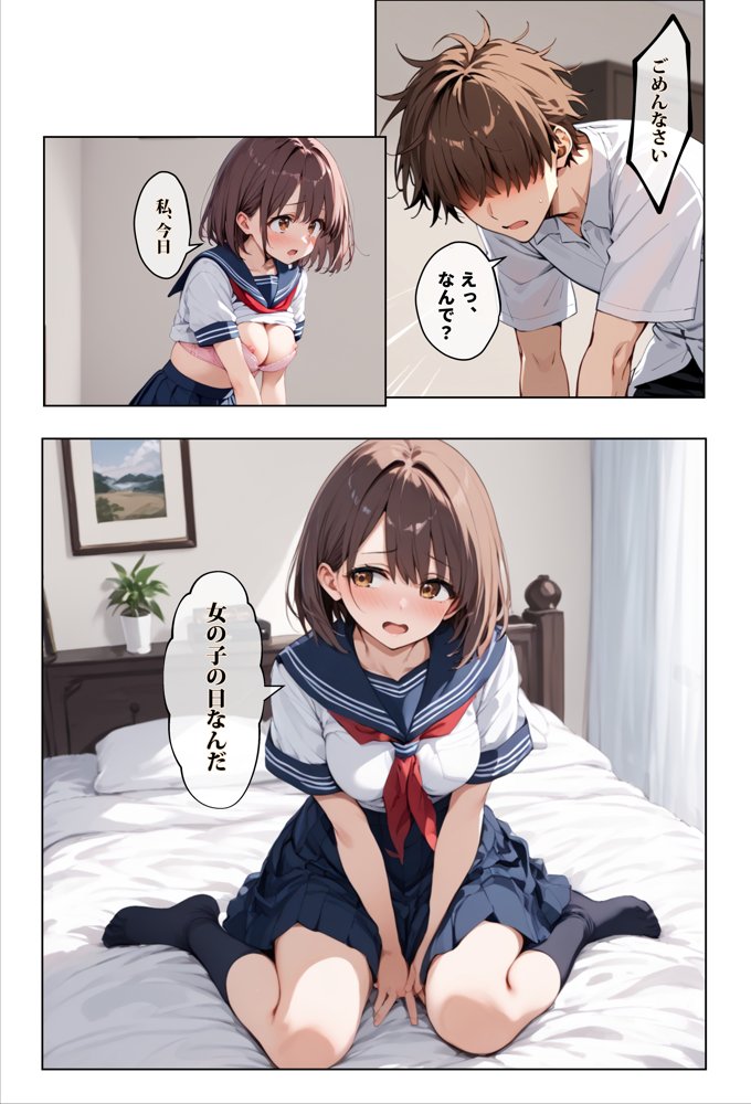彼女の友達が風呂上がりなので、寝取りたくなって浮気マ〇コを貸してもらった件【エロマンガールズ】 hitomi無料エロ漫画（同人誌）サンプル画像012