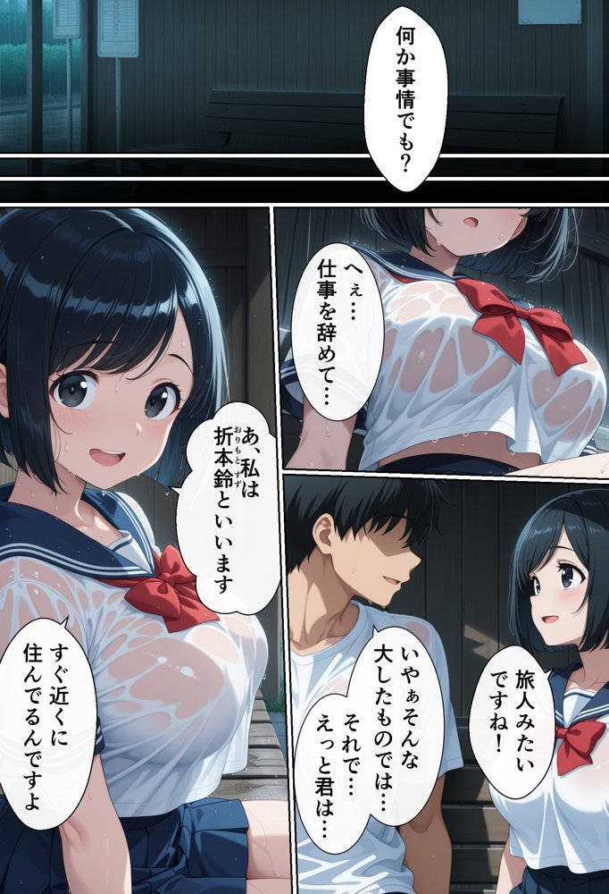 田舎で極上親子丼【御殿の湯】 無料エロ漫画（同人誌）サンプル画像008