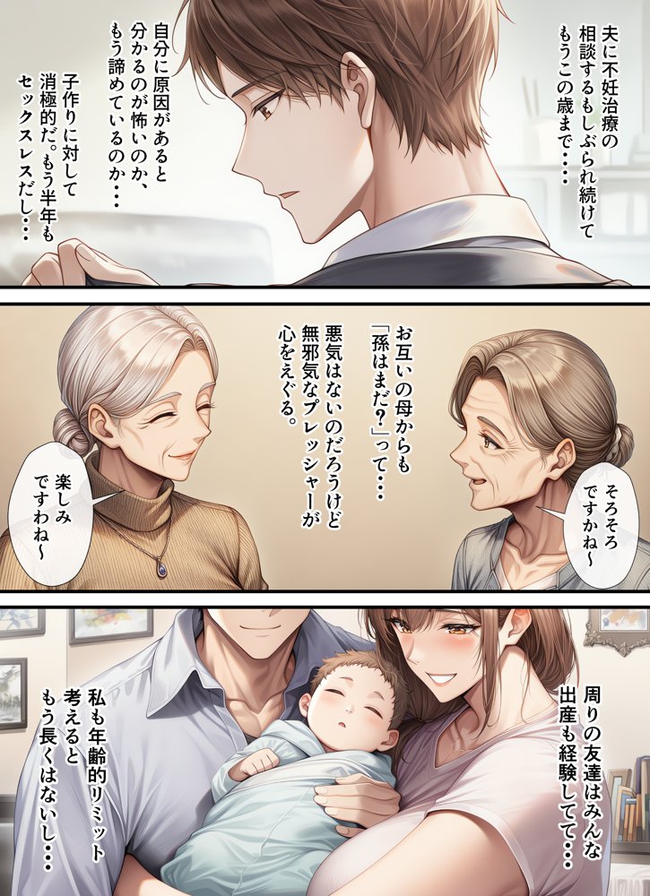 妊活中（セックスレス）の巨乳人妻が絶頂リフレで性感開花して夫とあまあま子作りセックスするまで【ちゃんあい】 無料エロ漫画（同人誌）サンプル画像008