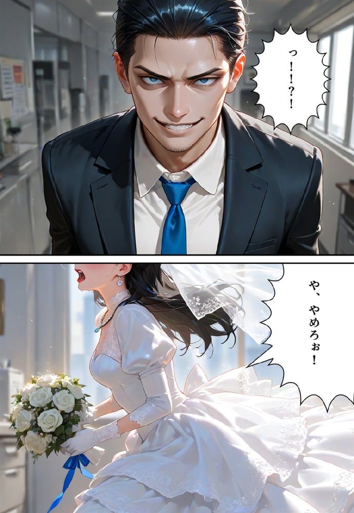 バージン・オフィス 〜職場の男たちが、全員ウェディングドレスの処女になった日〜【真城の秘宝館】 無料エロ漫画（同人誌）サンプル画像105