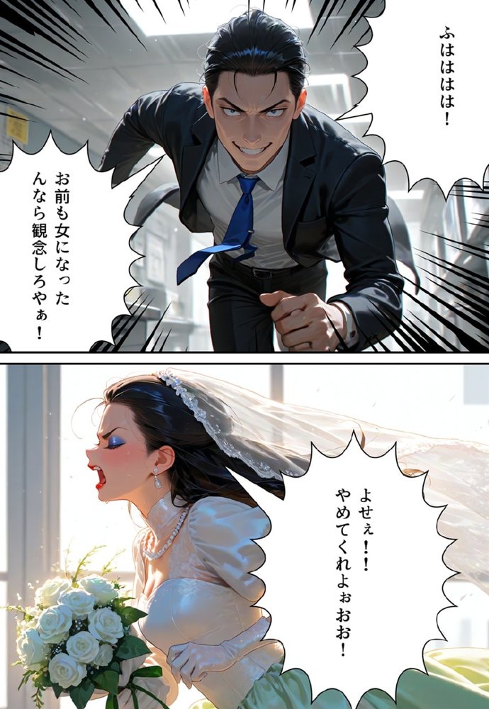 バージン・オフィス 〜職場の男たちが、全員ウェディングドレスの処女になった日〜【真城の秘宝館】 無料エロ漫画（同人誌）サンプル画像106