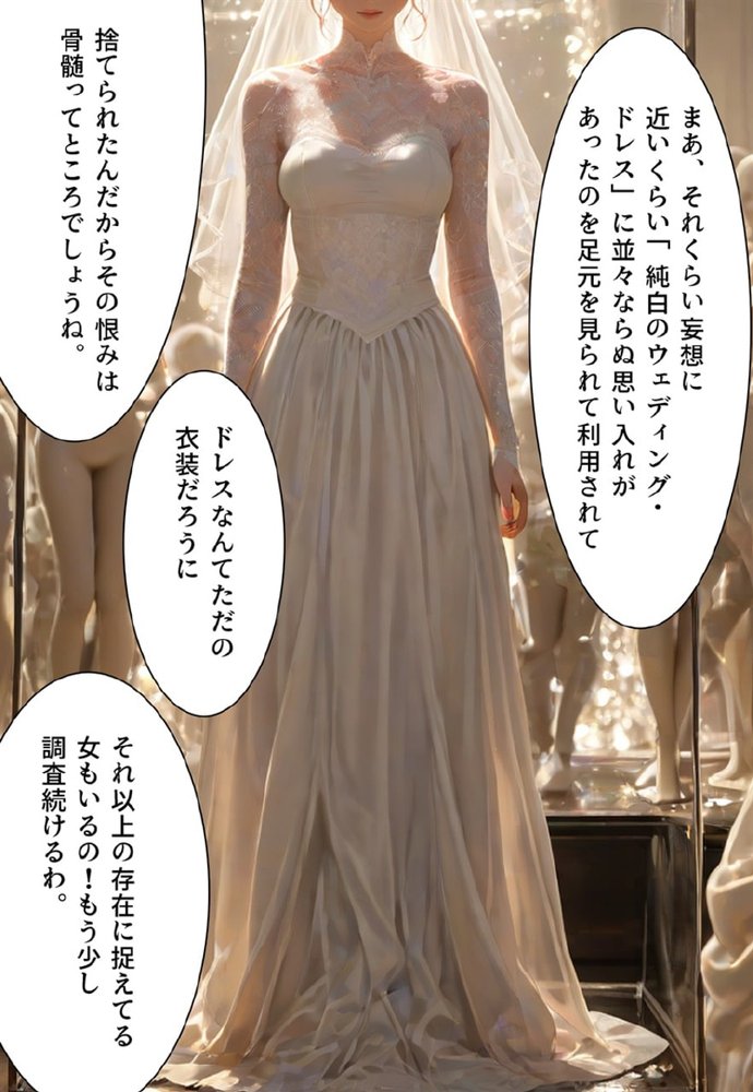 バージン・オフィス 〜職場の男たちが、全員ウェディングドレスの処女になった日〜【真城の秘宝館】 無料エロ漫画（同人誌）サンプル画像044