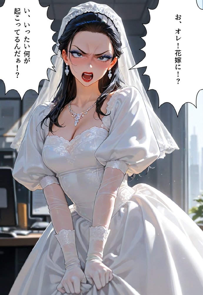 バージン・オフィス 〜職場の男たちが、全員ウェディングドレスの処女になった日〜【真城の秘宝館】 無料エロ漫画（同人誌）サンプル画像084