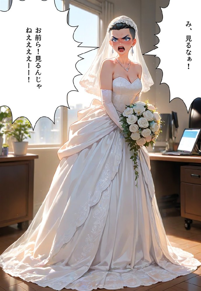 バージン・オフィス 〜職場の男たちが、全員ウェディングドレスの処女になった日〜【真城の秘宝館】 無料エロ漫画（同人誌）サンプル画像092