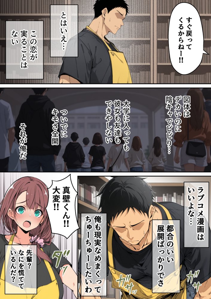 ずっと好きだった先輩から彼氏の相談をされるので、エロ同人を教えたら性指導することになった話【んがっ！】 無料エロ漫画（同人誌）サンプル画像008
