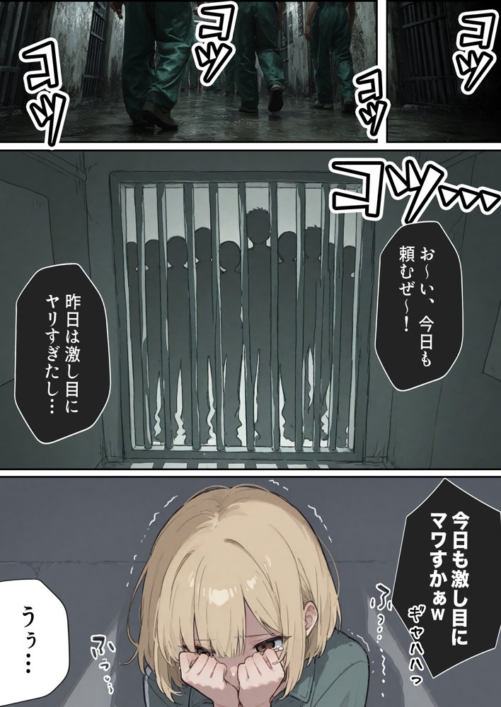 男性刑務所肉便器女 男として誤認逮捕されたOLの末路【世田パイ】 hitomi無料エロ漫画（同人誌）サンプル画像001