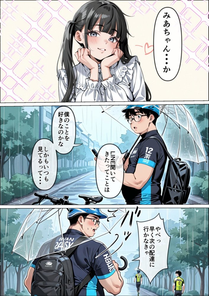 Ub●rの配達先で推しコンカフェ嬢が彼氏とヤってた話【ピココミック】
