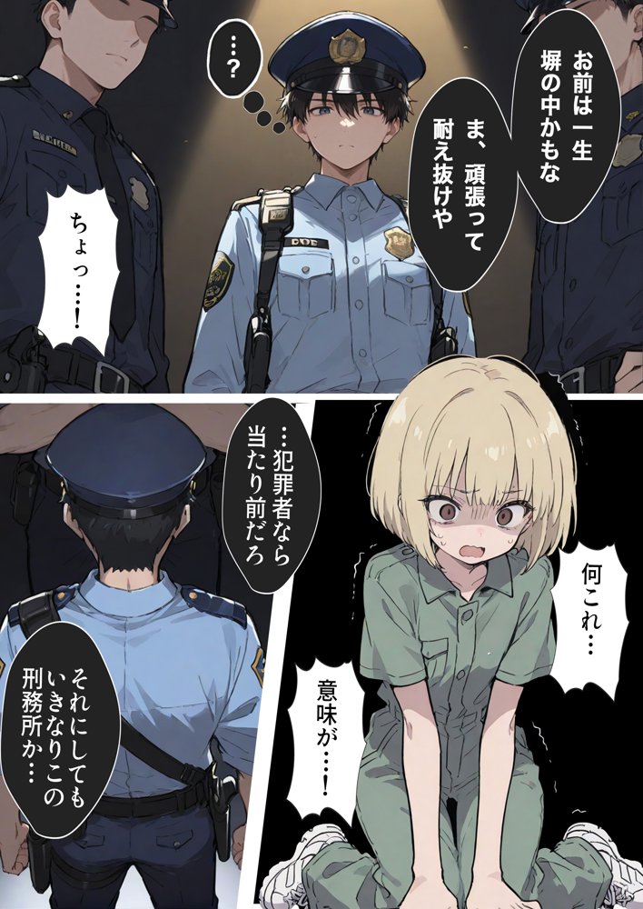 男性刑務所肉便器女 男として誤認逮捕されたOLの末路【世田パイ】 hitomi無料エロ漫画（同人誌）サンプル画像020
