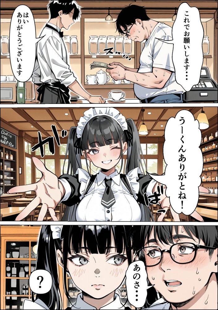Ub●rの配達先で推しコンカフェ嬢が彼氏とヤってた話【ピココミック】