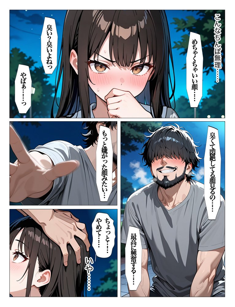 ホームレスの激クサちんぽで中出しされました【すぷらっしゅまうんてん】 hitomi無料エロ漫画（同人誌）サンプル画像033
