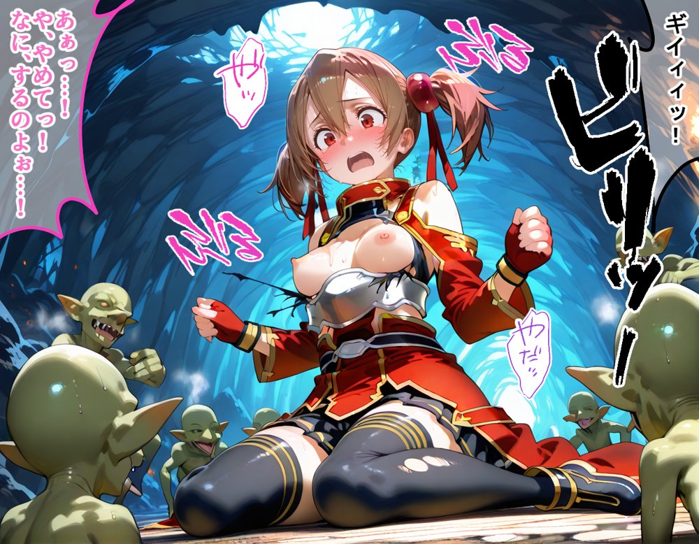 特異点が発生したので人類はゴブリンに支配されます ソードアート・オンライン編【らぷらす】 hitomi無料エロ漫画（同人誌）サンプル画像019
