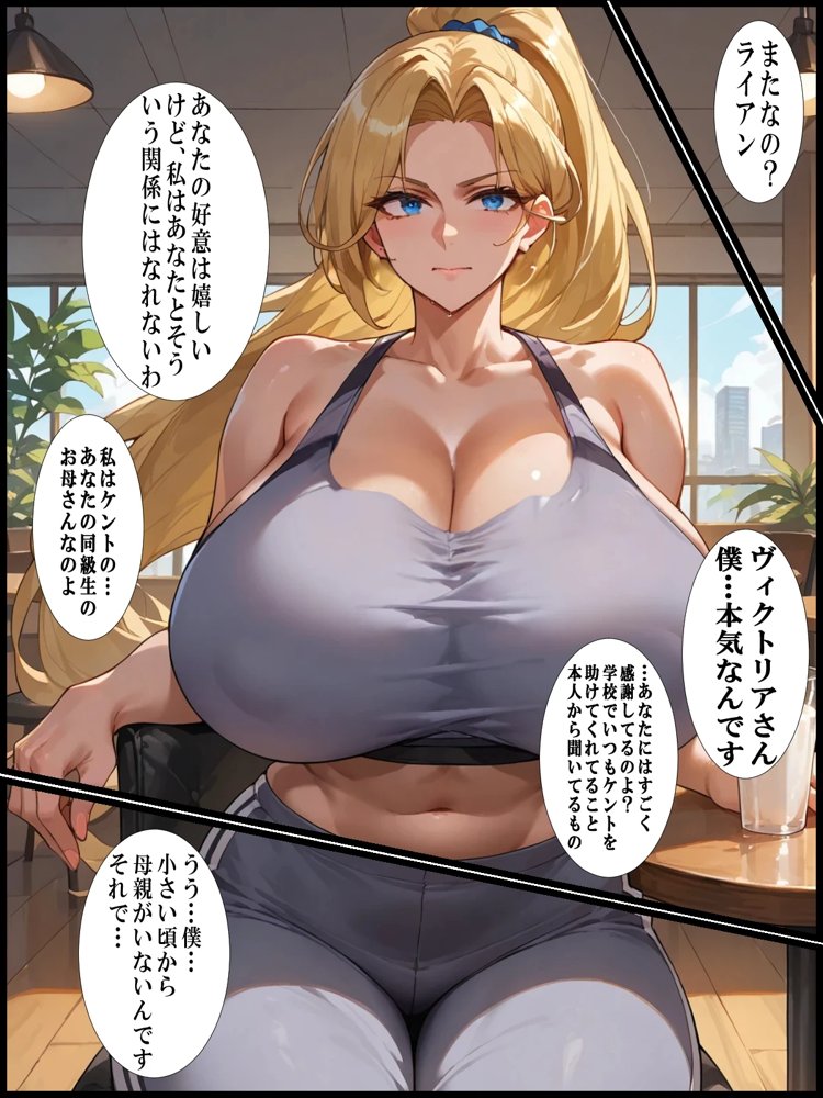 母の子宮を奪われる〜俺の金髪白人母を孕ませたのはクラスの同級生でした【超☆超妊婦メーカー】 hitomi無料エロ漫画（同人誌）サンプル画像012