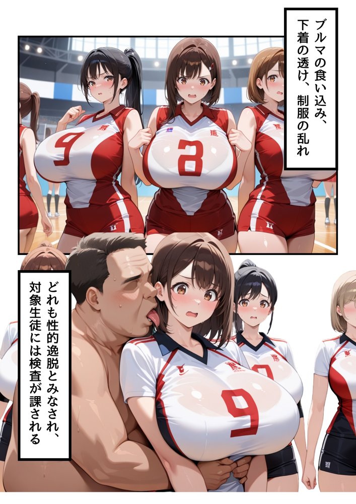 絶対権力のキモデブ性指導員に逆らえない学園〜バレー部編〜【ななころび工房】