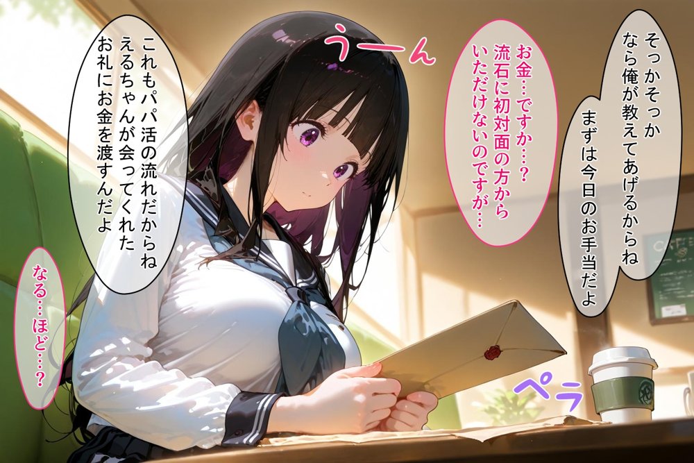 ＜新＞パパ活ハメ撮り記録I カメラの前で快楽堕ち宣言 （千反田える編）【令愛エクスタシー】