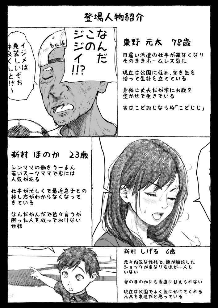 ママが拾ってきたホームレス爺ッ☆【オフロ屋】