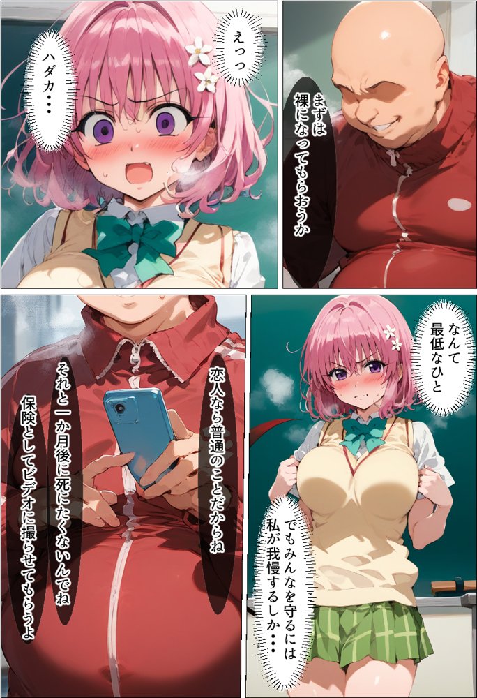 とらぶる 寝取られる モモ編【AI魔法おじさん】 hitomi無料エロ漫画（同人誌）サンプル画像008