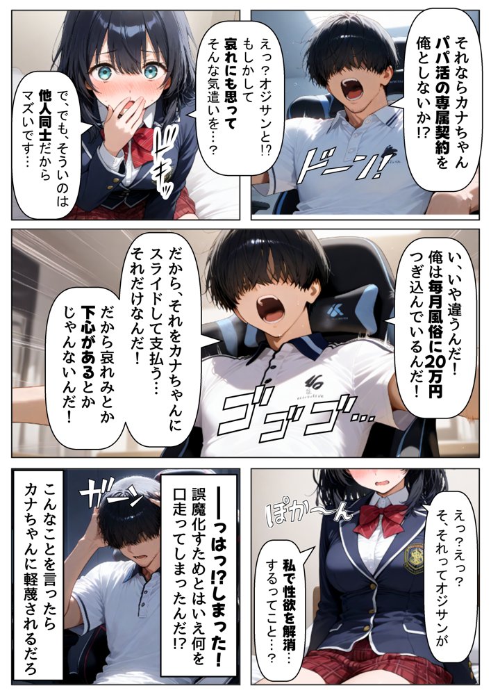 金欠なお隣さんのJ〇娘から、パパ活♂の相談された結果【【妹＆制服】大好き商店（byハマダ殿下）】