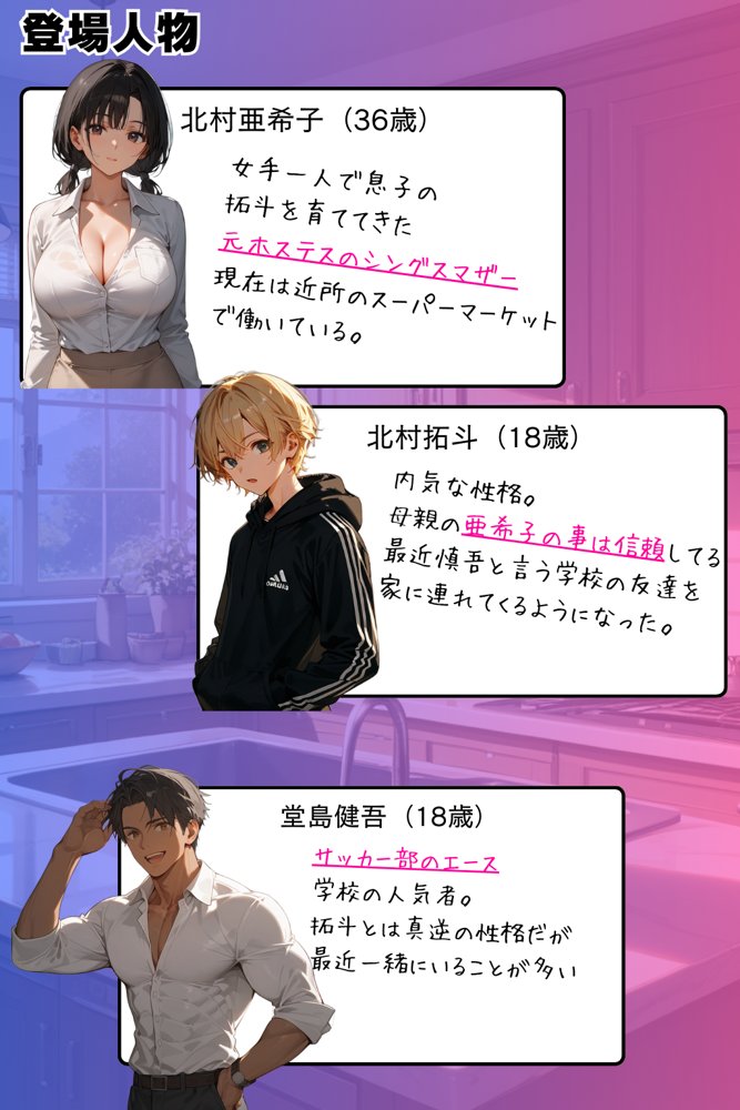 僕の自慢の母さんが同級生に’アナル調教’されていた話。後編【ピンク堂書店】 hitomi無料エロ漫画（同人誌）サンプル画像002