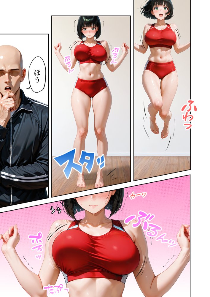 巨乳が暴れて走れませんッ！ 補欠落ちした陸上部元エースがコーチに秘密の特訓を指導してもらう話【肉まんじゅう】