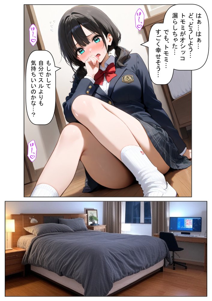 処女の妹＆親友にオナニーを見せた結果【【妹＆制服】大好き商店（byハマダ殿下）】