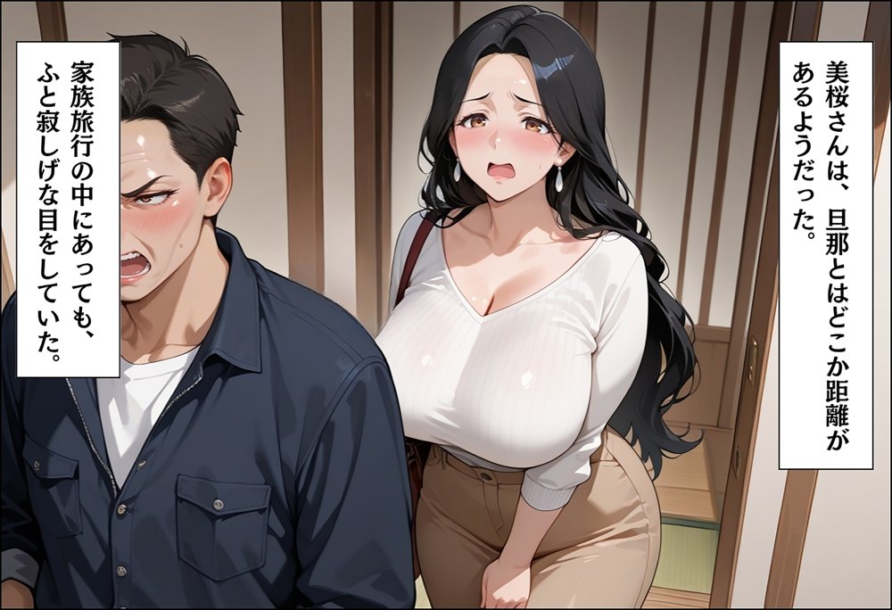 人妻キラーの俺が友達の爆乳ママを中出しで落とす話 〜温泉旅行編〜【週末の背徳者】 hitomi無料エロ漫画（同人誌）サンプル画像018