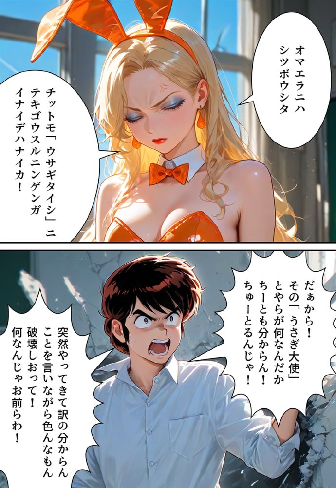 うさぎ大使降臨！？〜バニー（♂）1000年契約で大パニック！〜【真城の秘宝館】 hitomi無料エロ漫画（同人誌）サンプル画像028