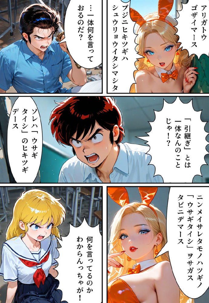 うさぎ大使降臨！？〜バニー（♂）1000年契約で大パニック！〜【真城の秘宝館】 hitomi無料エロ漫画（同人誌）サンプル画像038