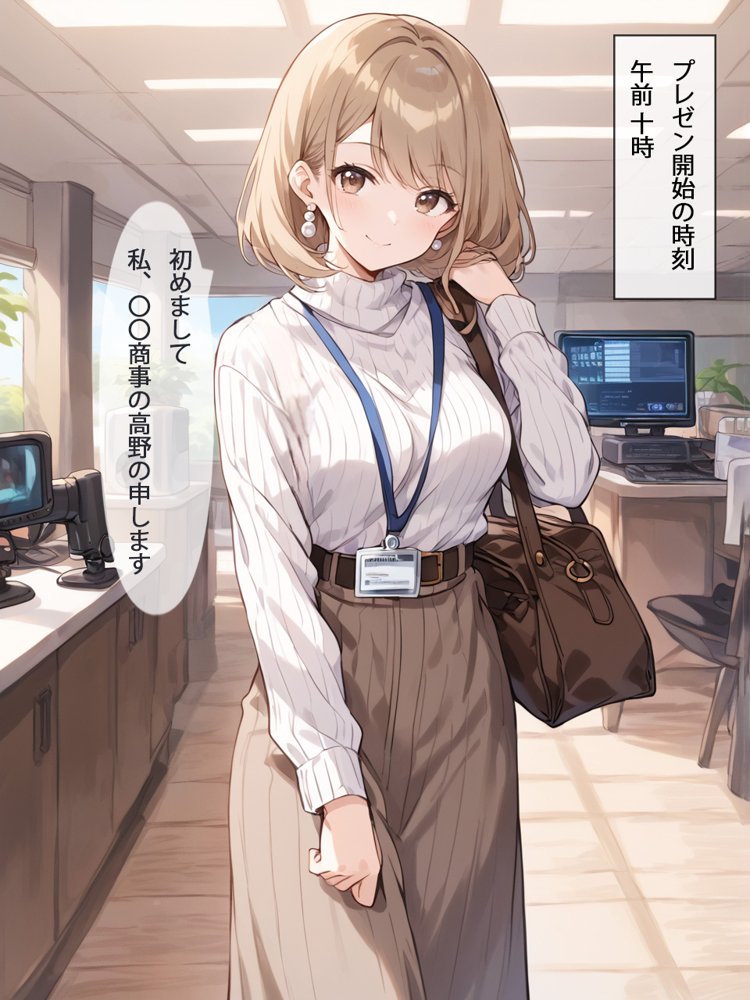 ［全ページセリフ付き］清楚系ビッチのOLちゃんはなんでもいいからしゃぶりたい！〜襲っていたはずがいつの間にか絶倫先輩に完堕ちしてた件〜【真夜中きのこ】