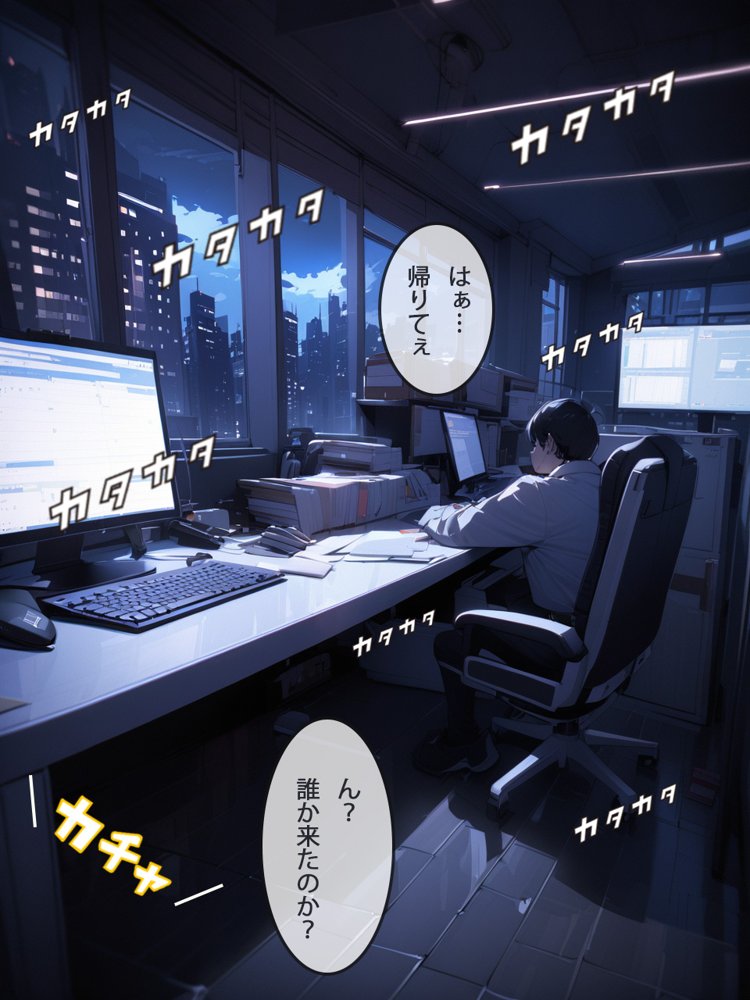 ［全ページセリフ付き］清楚系ビッチのOLちゃんはなんでもいいからしゃぶりたい！〜襲っていたはずがいつの間にか絶倫先輩に完堕ちしてた件〜【真夜中きのこ】