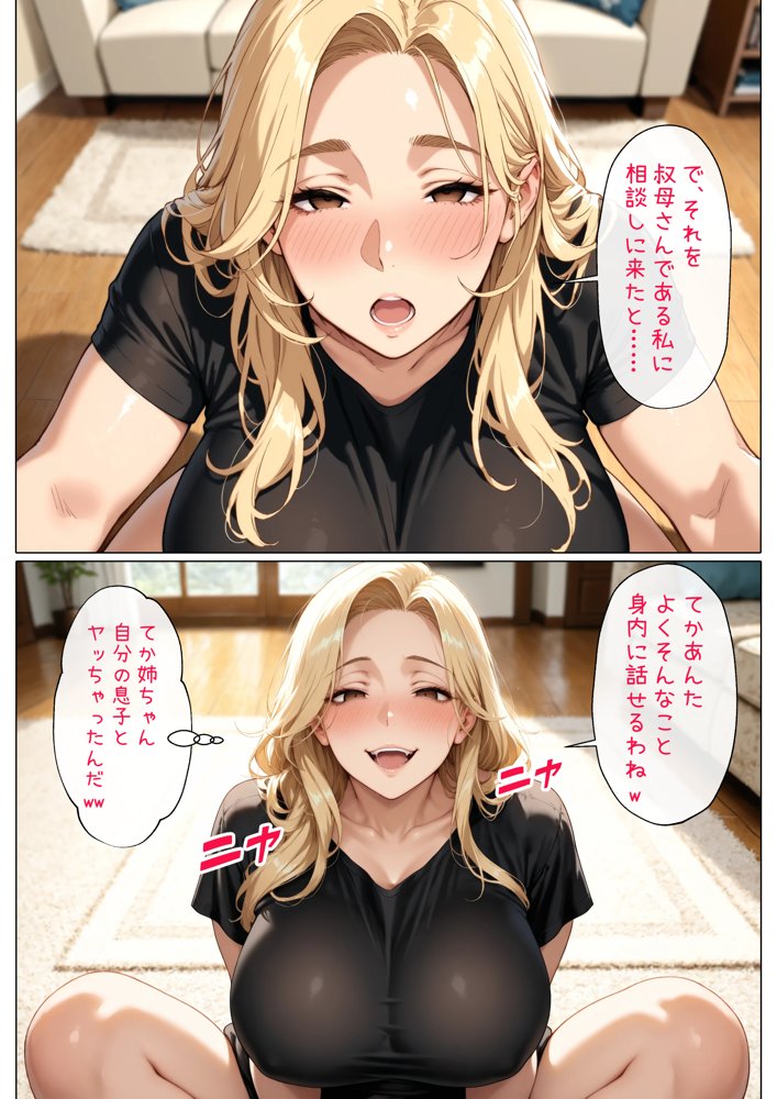 豊満な母親とヤるために親戚のエロい叔母さんに性の特訓を頼んだら、叔母さんの方にハマっちゃった話【ヒミツ研究クラブ】