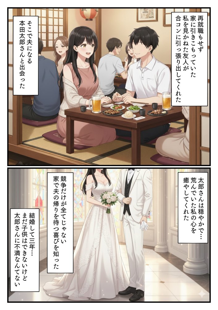 NTR 平成一桁生まれ主婦デカチン借金取りに堕ちる【エロ漫画専門店・南国ピンク】
