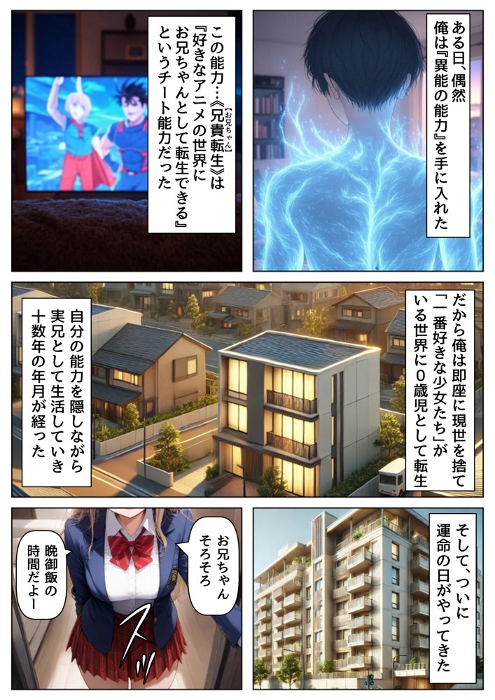 俺は大好きな天使様のお兄ちゃんになる《セリフ有りCG版》〜チート能力《お兄ちゃん転生》で俺は無双する〜【【妹＆制服】大好き商店（byハマダ殿下）】