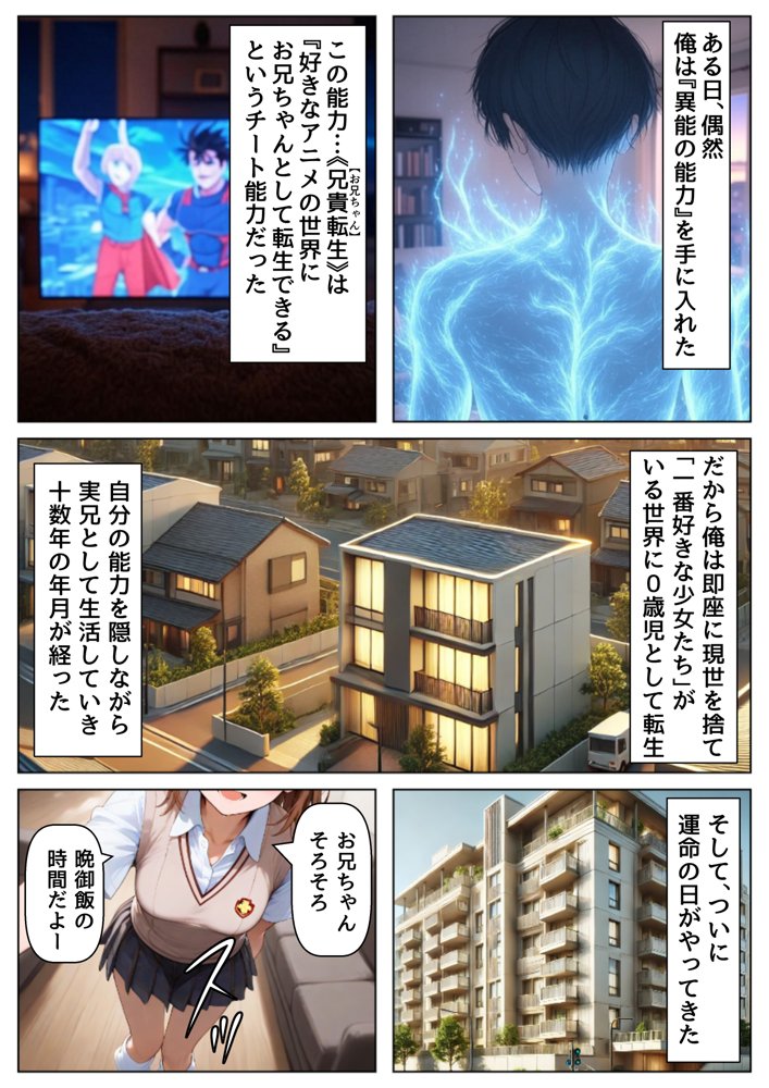 俺は大好きな御坂ミコ●のお兄ちゃんになる《セリフ有りCG版》〜チート能力《お兄ちゃん転生》で俺は無双する〜【【妹＆制服】大好き商店（byハマダ殿下）】