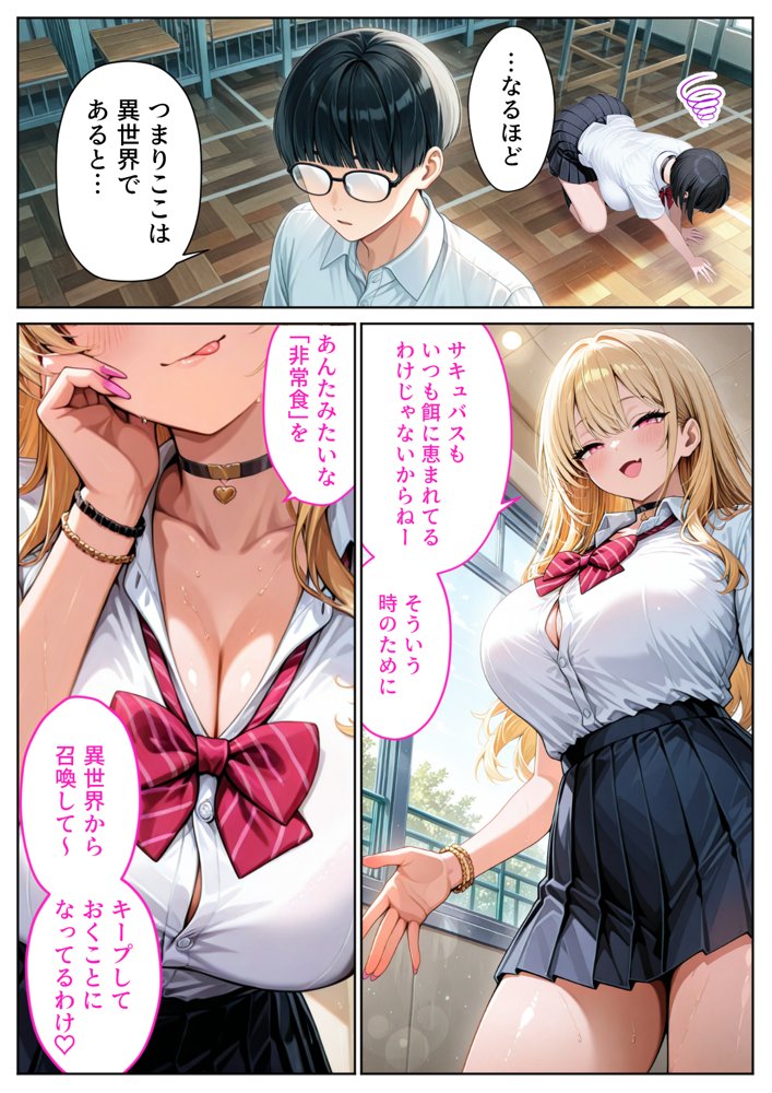 サキュバスJ◯ ギャルの専属エサ役になりました【ぱにぱに】
