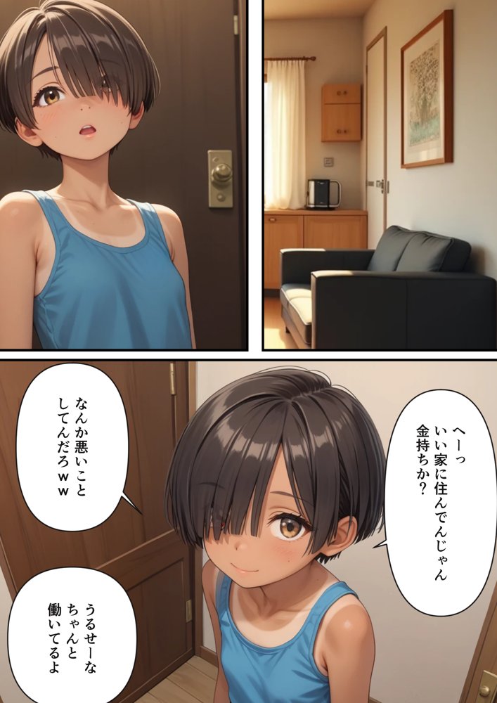 万引きで捕まった少年が実は少女だったので【日焼け美少女とのセックスの記録】【パイパンロリ】